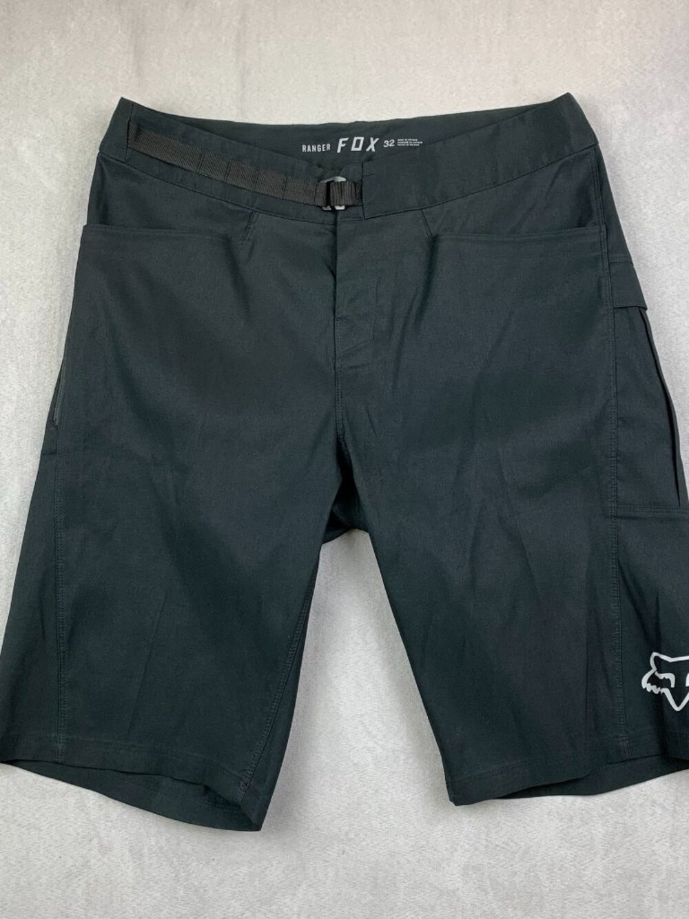 Fox Racing Mens Ranger Shorts 32 Black Cargo Motocross MTB Biking Stretch 20927